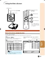 Предварительный просмотр 43 страницы Sharp XV-Z3100 - DLP Projector - HD 720p Operation Manual