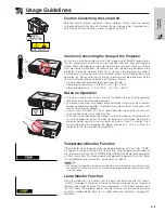 Preview for 6 page of Sharp XV-Z7000U Operation Manual