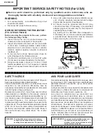 Предварительный просмотр 4 страницы Sharp XV-Z9000E Service Manual