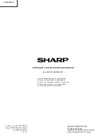 Предварительный просмотр 142 страницы Sharp XV-Z9000E Service Manual