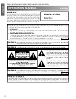 Preview for 2 page of Sharp XV-Z90U Operation Manual