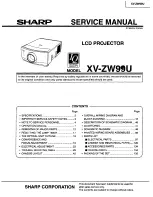 Sharp XV-ZW99U Service Manual предпросмотр