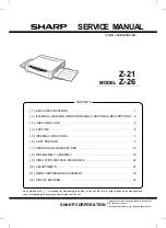 Sharp Z-21 Service Manual preview