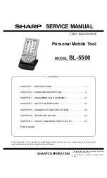 Preview for 1 page of Sharp Zaurus SL-5500 Service Manual