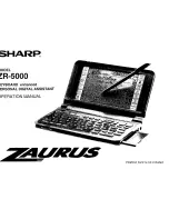 Sharp ZAURUS ZR-5000 Operation Manual preview