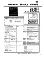 Sharp ZQ-5000 Service Manual предпросмотр