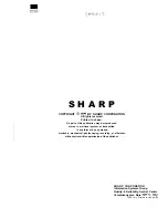 Предварительный просмотр 32 страницы Sharp ZQ-5000 Service Manual