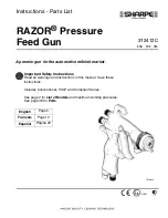 Предварительный просмотр 1 страницы Sharpe RAZOR 24A525 Series Instructions-Parts List Manual