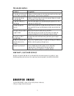 Preview for 6 page of Sharper Image 205826 User Manual