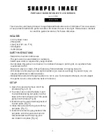 Preview for 1 page of Sharper Image 205905 Owner'S Manual