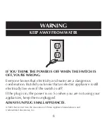 Preview for 8 page of Sharper Image CA898 Instructions Manual