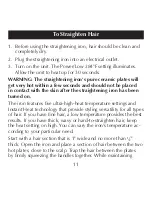 Preview for 11 page of Sharper Image CA898 Instructions Manual