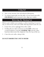 Preview for 13 page of Sharper Image CA900 Instructions Manual