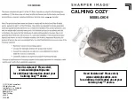 Предварительный просмотр 1 страницы Sharper Image CALMING COZY CHC-9 Quick Start Manual