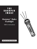 Preview for 1 page of Sharper Image DK013 Hummer User Instructions