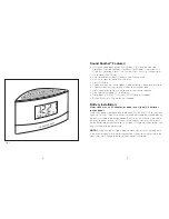 Preview for 3 page of Sharper Image EC-B150 Sound Soother Instruction Manual