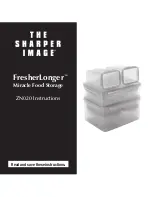 Preview for 1 page of Sharper Image FresherLonger ZN020 Instructions Manual