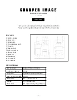 Preview for 1 page of Sharper Image Portable Ice Maker Owner'S Manual