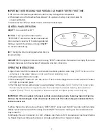 Preview for 2 page of Sharper Image Portable Ice Maker Owner'S Manual