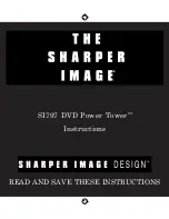 Preview for 1 page of Sharper Image SI797 DVD Power Tower Instructions Manual