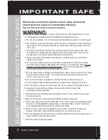 Preview for 2 page of Sharper Image SM088 Instruction Manual And  Warranty Information