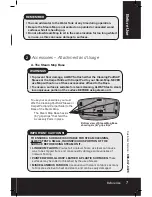 Preview for 7 page of Sharper Image SM088 Instruction Manual And  Warranty Information