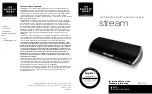 Sharper Image Stream ESI-P410 Instruction Manual And  Warranty Information preview