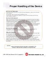 Preview for 7 page of SHC SHR-100 User Manual