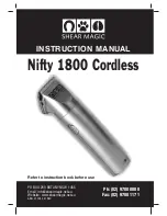 Предварительный просмотр 1 страницы Shear Magic Nifty 1800 Instruction Manual