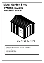 Sheds Direct Ireland SD-XF0810-H176 Owner'S Manual preview