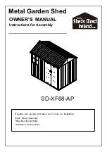 Preview for 1 page of Sheds Direct Ireland SD-XF68-AP Owner'S Manual