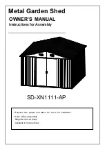 Предварительный просмотр 1 страницы Sheds Direct Ireland SD-XN1111-AP Owner'S Manual