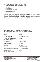 Preview for 4 page of Sheffield PL810 Instructions Manual