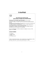 Предварительный просмотр 2 страницы Sheffield PLA 20 35 Instruction Manual