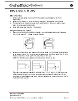 Preview for 9 page of Sheffield PLA1424 Instruction Manual