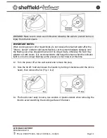 Preview for 12 page of Sheffield PLA1424 Instruction Manual