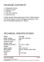 Предварительный просмотр 4 страницы Sheffield PLA1498 Manual