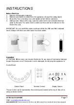 Предварительный просмотр 8 страницы Sheffield PLA1498 Manual