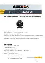 Shehds SHE-BWBE1915D User Manual предпросмотр