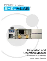 Shel lab BACTRON300 Installation And Operation Manual preview