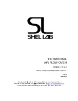 Shel lab HF10-2 Installation And Operational Manual preview