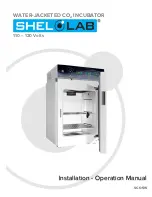 Preview for 1 page of Shel lab SCO5W Installation & Operation Manual