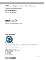 Предварительный просмотр 3 страницы Shel lab SMI11 Installation And Operation Manual