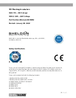 Предварительный просмотр 3 страницы Sheldon Shel Lab SSI3 Installation & Operation Manual