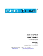 Предварительный просмотр 1 страницы shelolab SGO3 Installation And Operation Manual