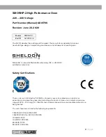 Preview for 3 page of shelolab SLFHP522-H Installation And Operation Manual