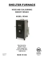 Предварительный просмотр 1 страницы Shelter Furnace SF2400 Instructions Manual