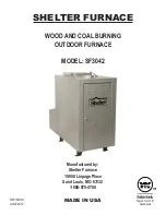 Shelter Furnace SF3042 Manual preview