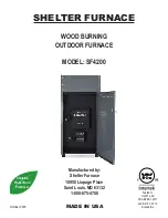 Shelter Furnace SF4200 Manual preview