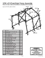 Предварительный просмотр 3 страницы ShelterLogic 10' x 8' x 8' Peak Style Shelter Assembly Instructions Manual